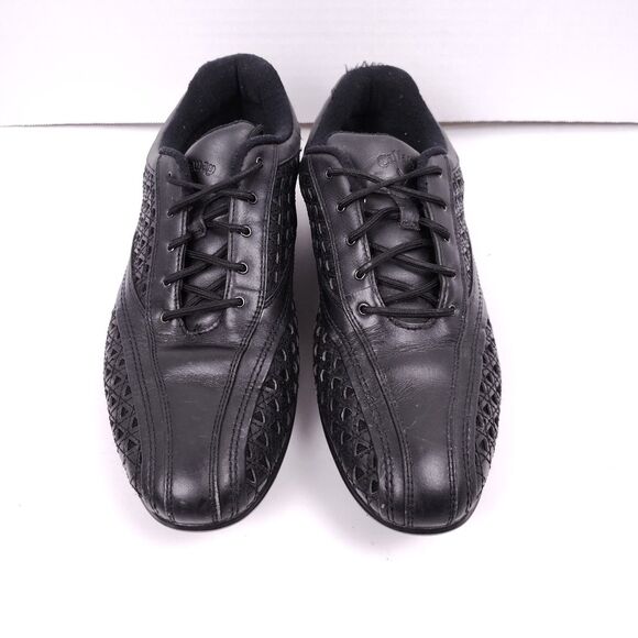 *FLAW* CALLAWAY Farra Women's Leather Golf Spikes Shoes Size 9.5 W473-02 Black - Picture 2 of 11